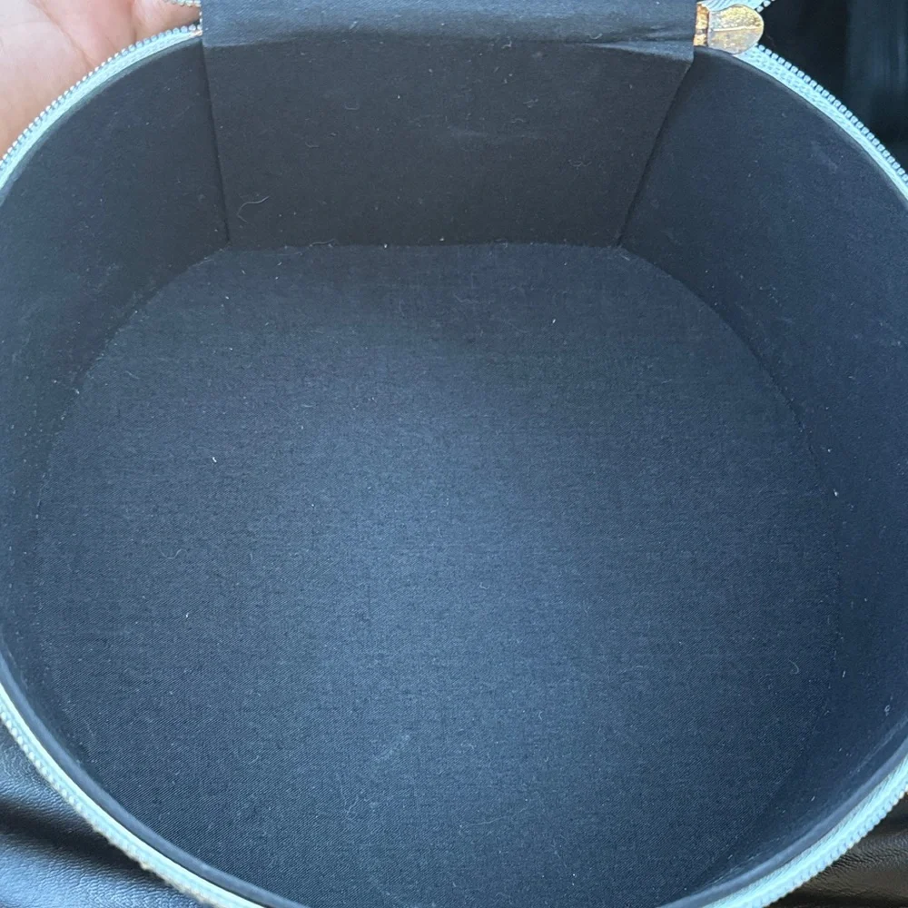 Marc Jacobs Gold and White Floral Round Bag